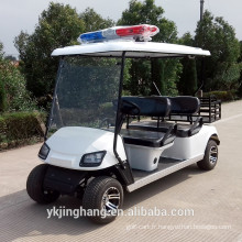 Chariot de golf de cops de 4 passagers avec la boîte de chargement actionnée par électrique à vendre